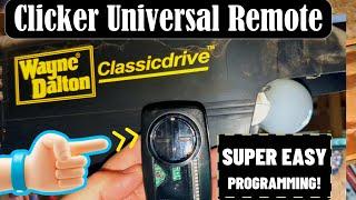 CLICKER Remote Garage Door Opener EASY Programming | Wayne Dalton