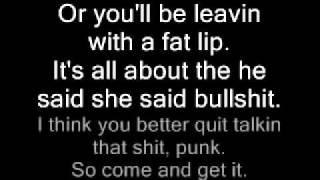 Limp Bizkit Break Stuff with lyrics