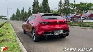 Mazda 3 with Tech Pro cat-back Performance Valvetronic Exhaust System.