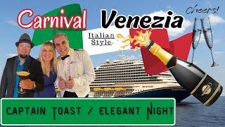 Elegant Night Venetian Style on the Carnival Venezia | Fun Day at Sea |