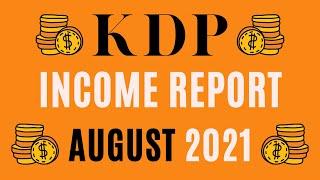 My KDP Income Report for August 2021 | Amazon KDP Low & No Content Book Publishing