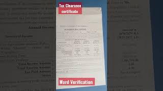 Tax Clearance certificate #Taxclearance #deepakkaucha #address #education #study #studyabroad