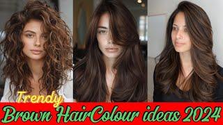 Hair colour trends 2024| Gorgeous brown hair colour 2024 for fall | #stylesforall #haircolorideas