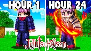 I Survived 24 Hours as SUKUNA in Jujutsu Kaisen Minecraft!