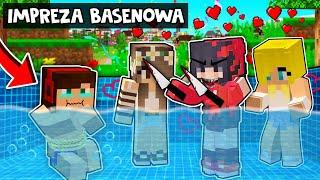 IMPREZA BASENOWA ORGANIZOWANA PRZEZ PSYCHOFANKĘ W MINECRAFT?! GPLAY & LUMI