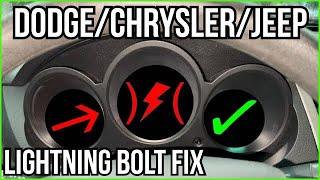 red lighting bolt fix ( dodge / jeep / Chrysler ) RELEARN PROCESS