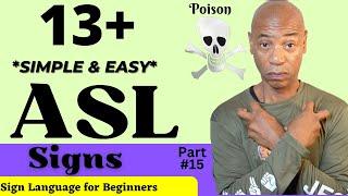 13+ "Simple & Easy" Common ASL Signs | Signs for Beginners |  American Sign Language | (part 15)