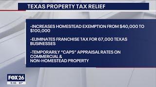 Texas The Issue Is: Property tax bill signed