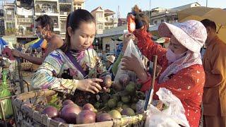 Compilation morning market | Chbar Ampov Bridge Market | Food show