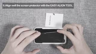 Screen protector installation Guide with new alignment tool for cellphone (SPARIN A17)