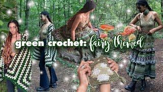  Green Crochet: Fairy-Themed | Fairy-core, Earthy crochet  | Color Series Episode One