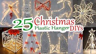 25 DIY Christmas Decoration Ideas with Plastic Hanger | Christmas 2024