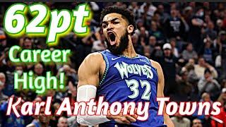 Karl Anthony Towns 62 Then Benched #timberwolves