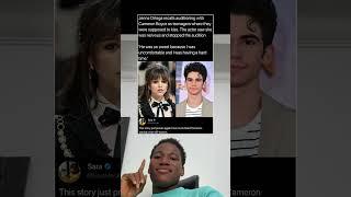 Jenny Ortega recalls auditioning with #cameronboyce as teenagers where  #jennaortegawednesday