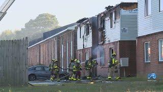 2 injured, 32 displaced in Norfolk apartment fire