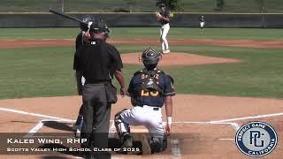 Kaleb Wing Prospect Video, RHP, Scotts Valley High School Class of 2025