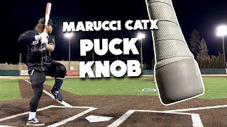 Hitting with the Marucci CatX PUCK KNOB | BBCOR Baseball Bat Review