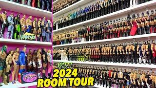 INSANE WWE ACTION FIGURE ROOM TOUR 2024! 2000+ FIGURES!