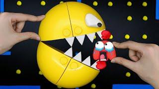 Lego Pac-Man In real life In The Maze Madness | Pacman Stop Motion Animation