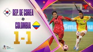 Highlights & Goals: Rep de Corea vs. Colombia 1-1 | Copa Mundial Femenina Sub17 | Telemundo Deportes