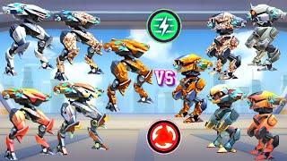 5 Panther vs 5 Guardian - All Maxed Out - DeathMatch - Mech Arena: Robot Showdown