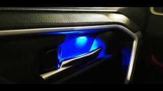 Toyota RAV4 (2019-2025): Installation of Interior Door Handle Blue LED Bowl Lights.