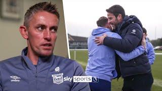 BEHIND THE SCENES! Jamie Redknapp meets Kieran McKenna watches Ipswich training 