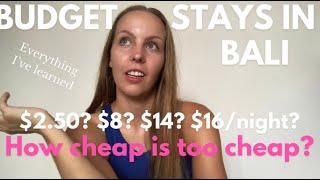 Budget Accommodation in Bali (Where to stay CHEAP) | 30 Days of Bali