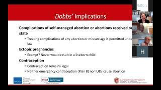 The Dobbs Decision: Implications For Women's Health Care