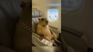 The “hard” life of capybara… #capybara #aishorts #funnyvideo #fun