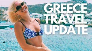 GREECE TRAVEL RESTRICTIONS AND TESTING UPDATE I Greek Island Hopping I Greece Travel