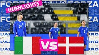 Highlights: Italia-Danimarca 1-3 | Women's Nations League 2025