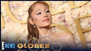 Ariana Grande Debuts DARKER Hair Transformation on the Red Carpet! | 2025 Golden Globes | E! News