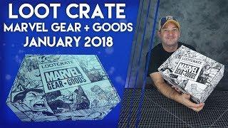 Loot Crate Marvel Gear + Goods, January 2018 || Unboxing