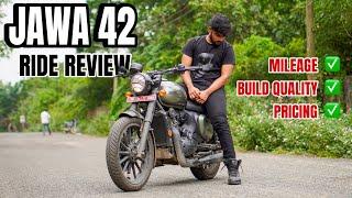 JAWA 42 RIDE REVIEW || best in SEGMENT ? || POWER and MILEAGE ‼️|| UNKNOWNRIDER