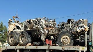 Hino Truck Cabin was Fully Destroyed by Road Accident | Complete Truck Restoration Process by (HT)