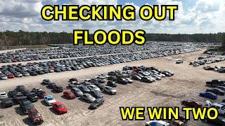 WE WIN TWO! CHECKING OUT FLOOD CARS COPART WALKAROUND