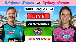 BHW vs SYSW Live | WBBL 2024 Live | Big Bash Live Match Today | Wbbl Live | Wbbl Live Match Today