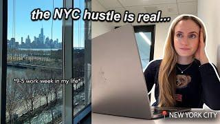 NYC corporate work vlog: busy office days balancing social media, workouts & studying (chatty vlog)