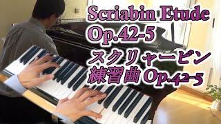 Scriabin Etude Op.42 No.5 スクリャービン　練習曲Op.42-5 Takahiro Mita Piano