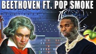 MAKING HARD CLASSICAL MUSIC DRILL BEATS | BEETHOVEN FT. POP SMOKE DRILL TUTORIAL FL STUDIO 2021