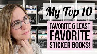 My Top 10 Favorite & Least Favorite Happy Planner Sticker Books! November 2023