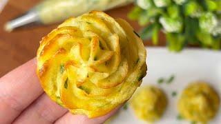 Pommes Duchesse Ail et Fines Herbes  Juste trop Délicieux ! Recette Facile et Rapide SANS FARINE