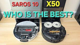 Saros 10  vs Dreame X50 Robot Vacuum & Mop. Who is Best?