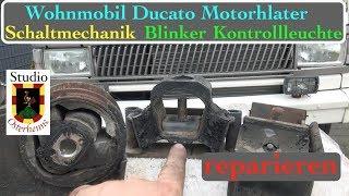 Ducato Motorhalterung erneuern Schaltung Mechanik Blinker Kontrollleuchte reparieren