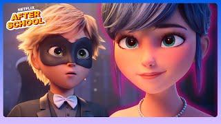 Ladybug + Cat Noir's First Kiss  Miraculous: Ladybug & Cat Noir, The Movie | Netflix After School