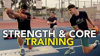 Strength and Core Training for Tennis Players | Training ATP #461 Karue Sell