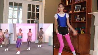 I Followed An 80's Aerobics Workout Video *intense*