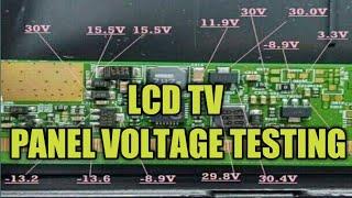 LCD TV Repair Tutorial - Panel voltage and their testing point