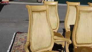 Set of 8 Vintage Dining Chairs - Were $750 and Now $500